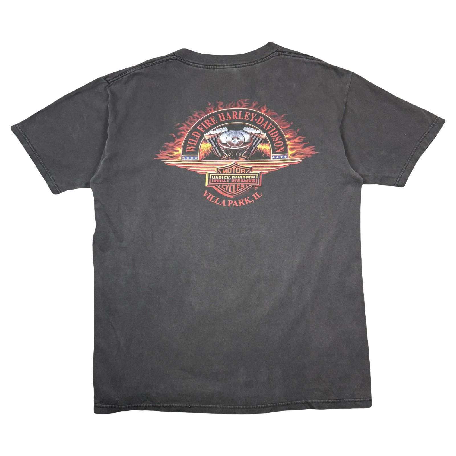 Vintage Harley Davidson USA Pirate Skull Tee Black