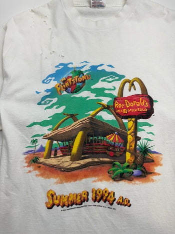 (XL) Vintage '94 The Flintstones Tee White