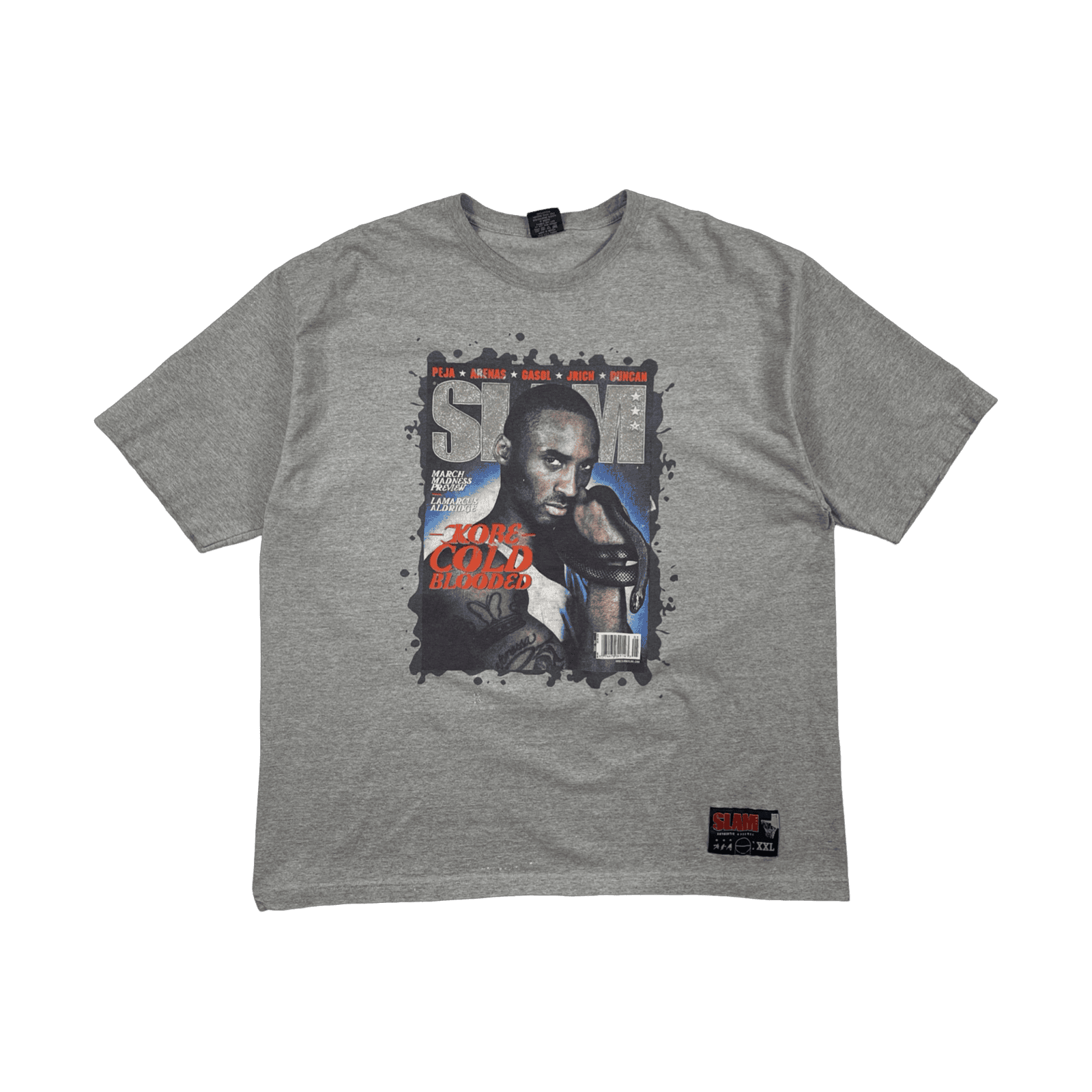 Vintage 2006 Kobe Bryant Slam Magazine Cover Tee Grey