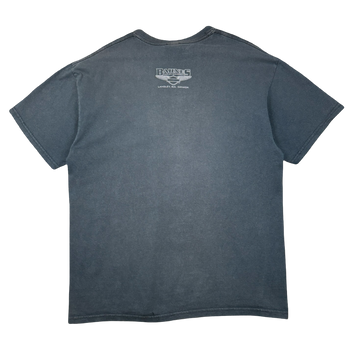Vintage Harley Davidson Metallic Canada Flag Tee Black