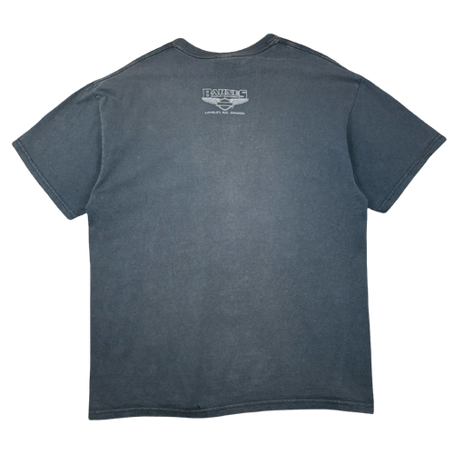 Vintage Harley Davidson Metallic Canada Flag Tee Black | Vintage Clothing Store Canada