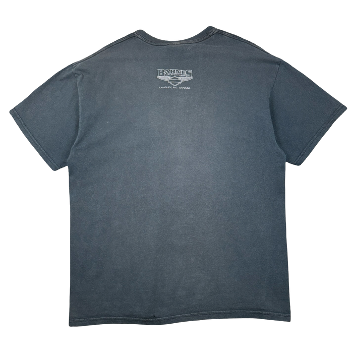 Vintage Harley Davidson Metallic Canada Flag Tee Black | Vitnage Clothing Store Canada