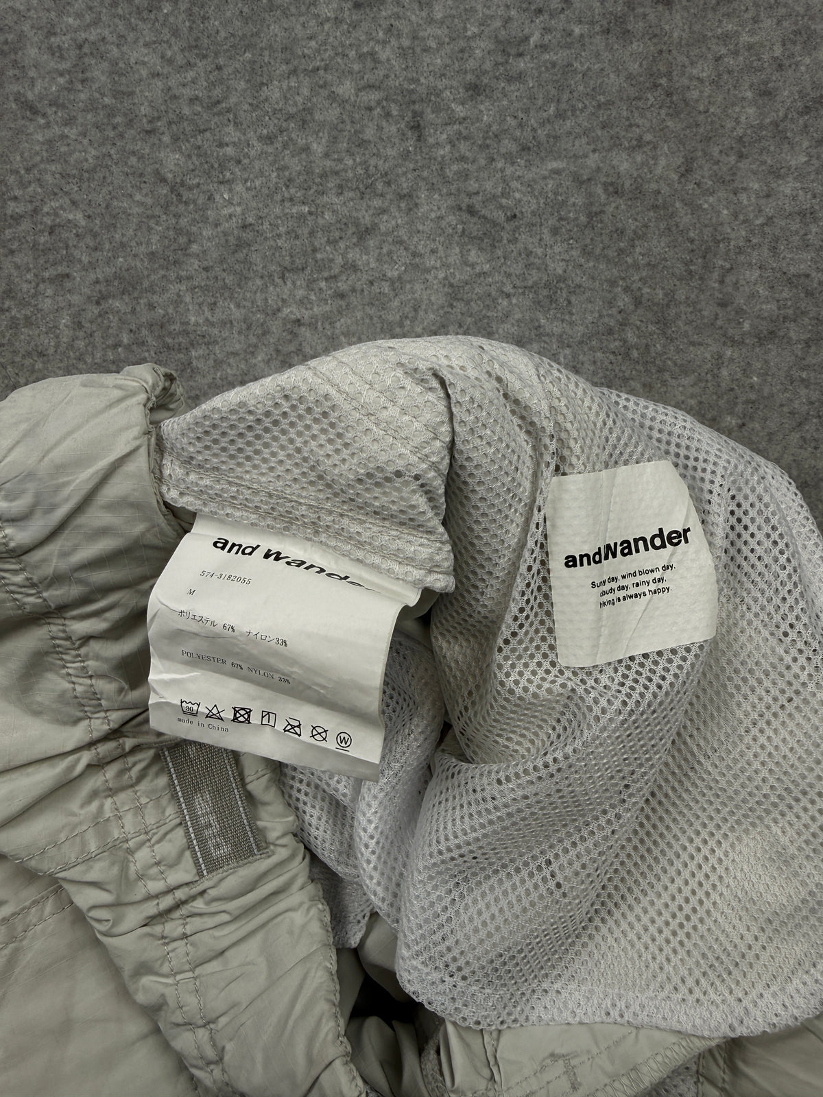 and Wander Oversized Cargo Pants Off-White (USED)