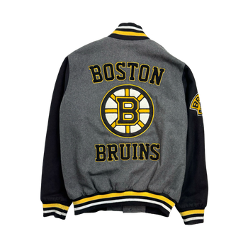 (L) Vintage Boston Bruins Varsity Jacket