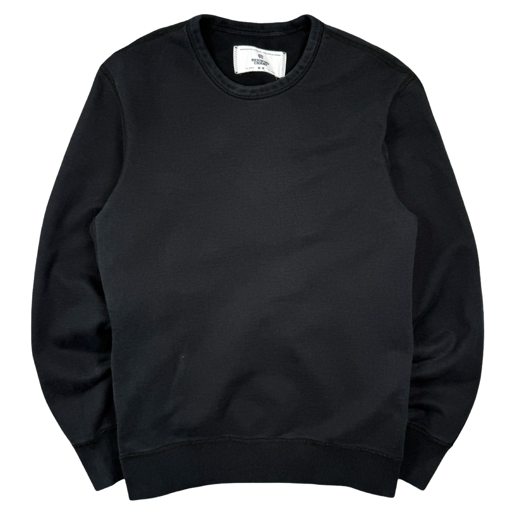 Reigning Champ Side Zip Crewneck Black (USED)