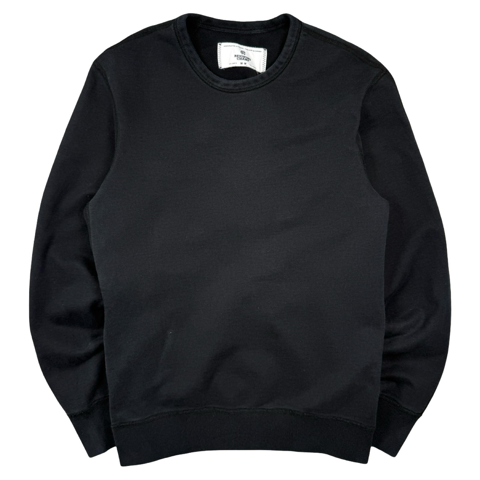 Reigning Champ Side Zip Crewneck Black (USED)