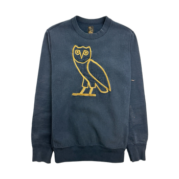 OVO OG Owl Logo Navy Crewneck (USED)