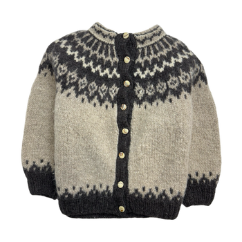 Vintage Button Up Wool Knit Sweater