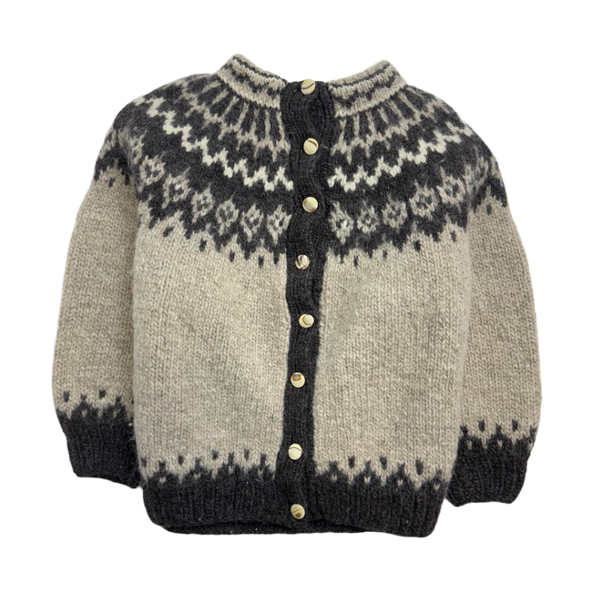 Vintage Button Up Wool Knit Sweater