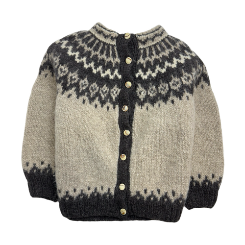 Vintage Button Up Wool Knit Sweater | Vintage Clothing Store Canada