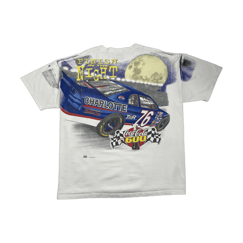 (XXL) Vintage '98 50th Anniversary Nascar AOP Tee White | Vintage Clothing Store Canada