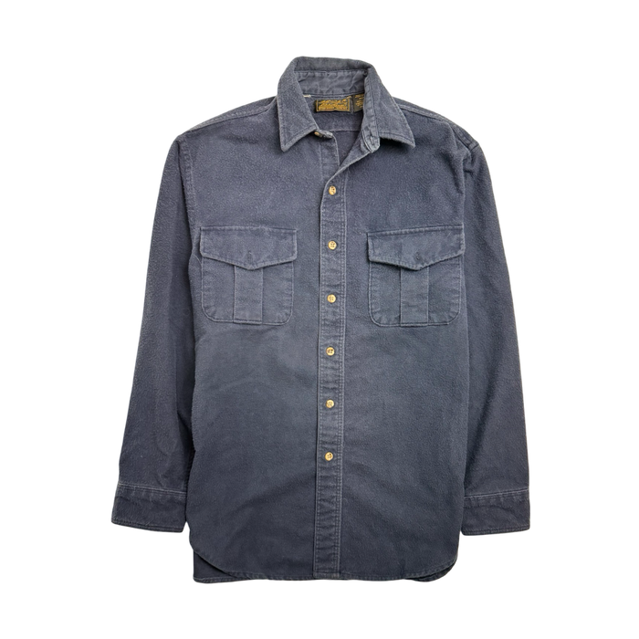 (S) Vintage Eddie Bauer Button-Up Navy | Vitnage Clothing Store Canada