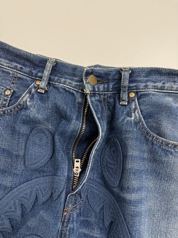 BAPE 2008 Type-05 Shark Embroidery Denim Pants (USED)