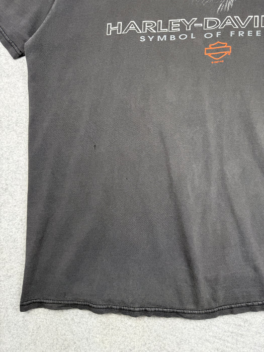 Vintage Harley Davidson Symbol Of Freedom Eagle Tee Black | Vitnage Clothing Store Canada