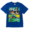 Vintage 2000’s Naruto Shippuden Fight Scene Tee Blue