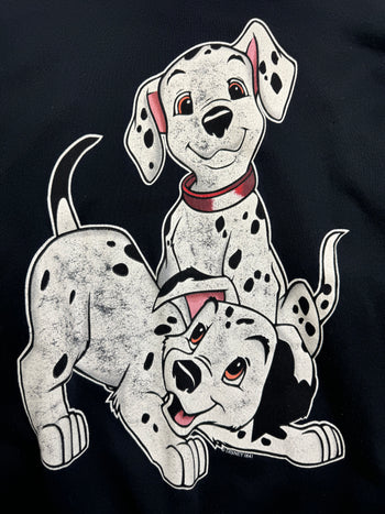 (L) Vintage 90s 101 Dalmatian Promo Sweatshirt Black