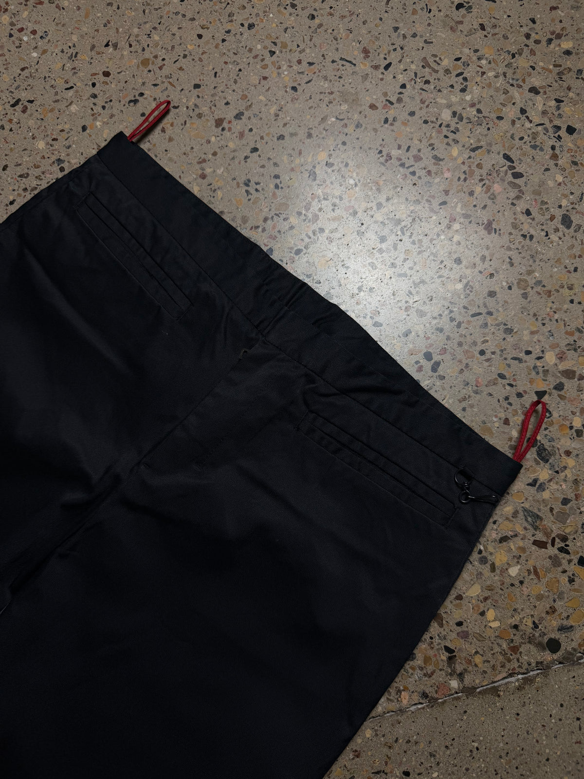Prada Sport Black Technical Nylon Trousers (USED)