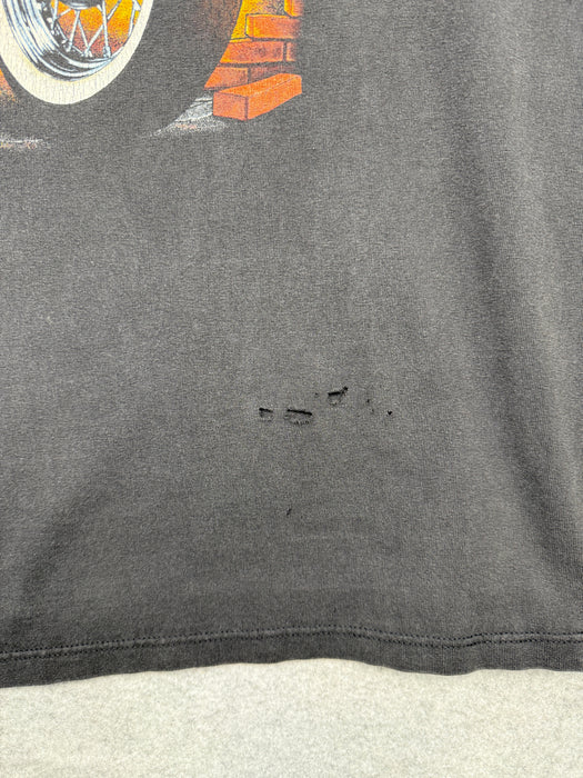 Vintage Harley Davidson Living Life At Full Throttle Tee Black | Vitnage Clothing Store Canada