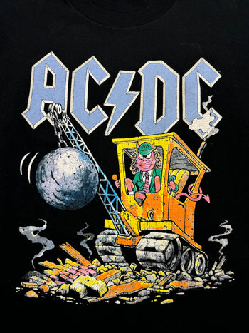 (L) Vintage '95 AC/DC Band Tee Black