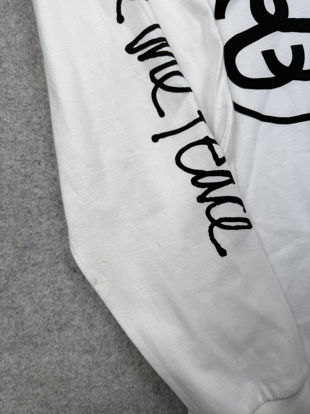 Vintage Stussy Increase The Peace L/S Tee White