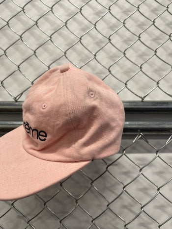 Supreme 6 Panel Twill Classic Logo Hat Pink (USED)