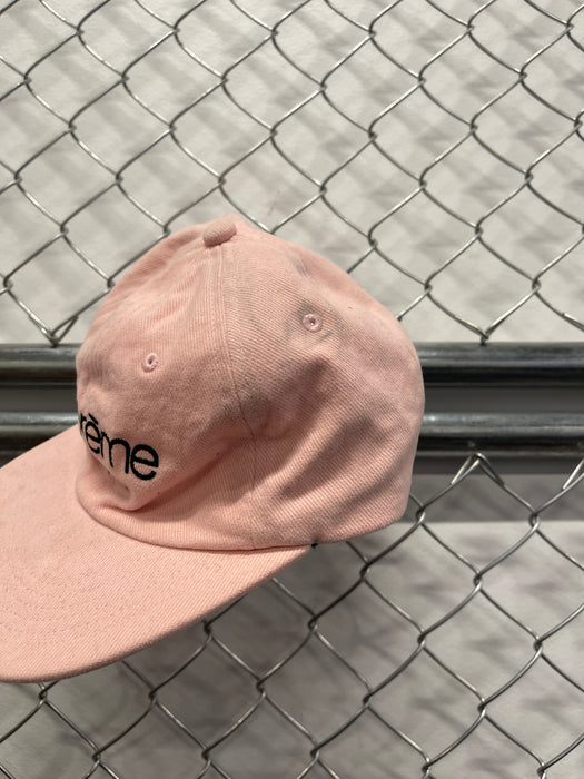 Supreme 6 Panel Twill Classic Logo Hat Pink (USED) | Vitnage Clothing Store Canada