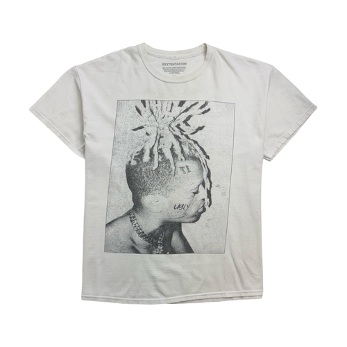 XXXtentacion Bad Vibes Forever Album Cover Tee White | Vintage Clothing Store Canada