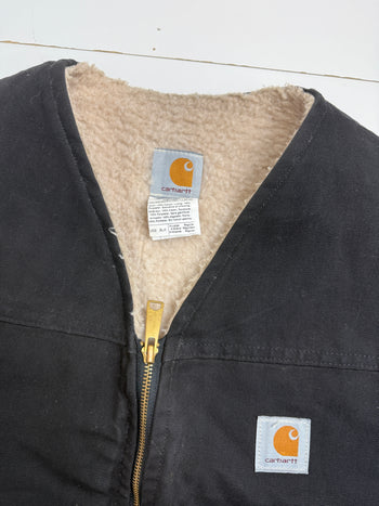 Carhartt Sherpa Lined Work Vest Black