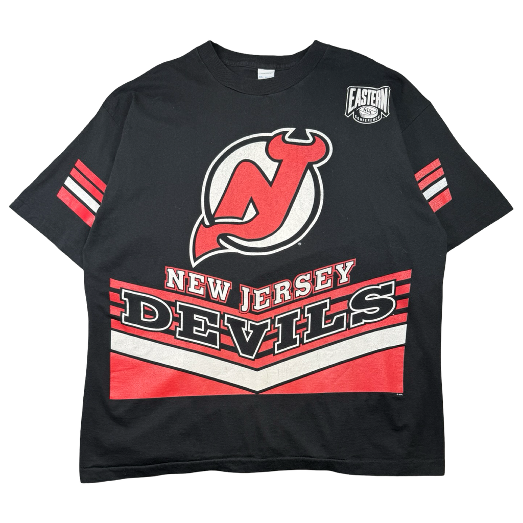 Vintage New Jersey Devils Hockey Tee Black