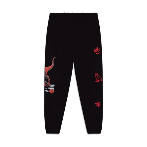 (M) OVO Jurassic Park Raptor Sweatpants Black | Vintage Clothing Store Canada