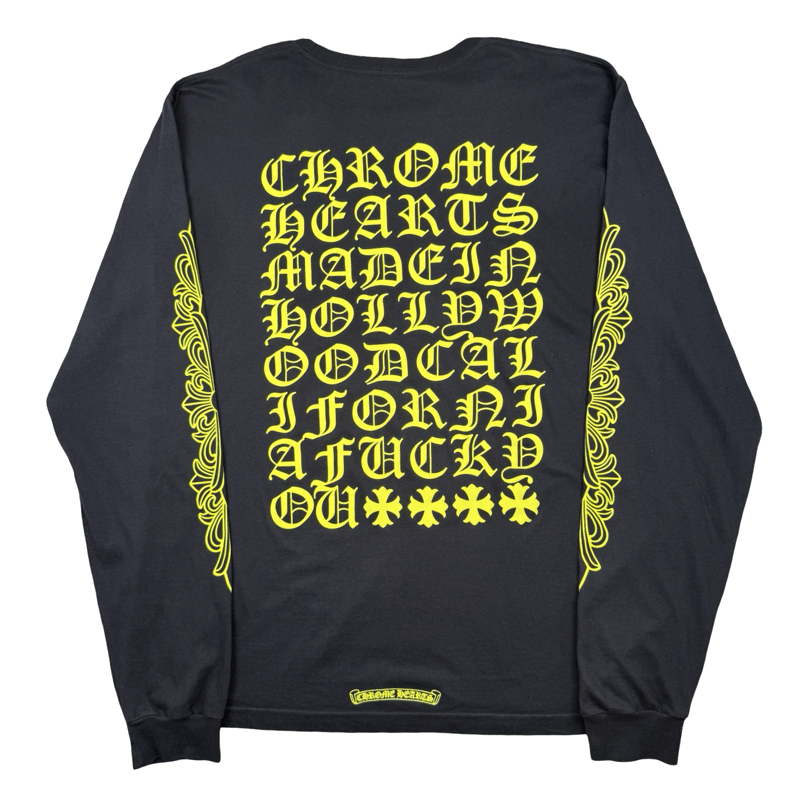 Chrome Hearts Made In Hollywood L/S Tee Black/Yellow