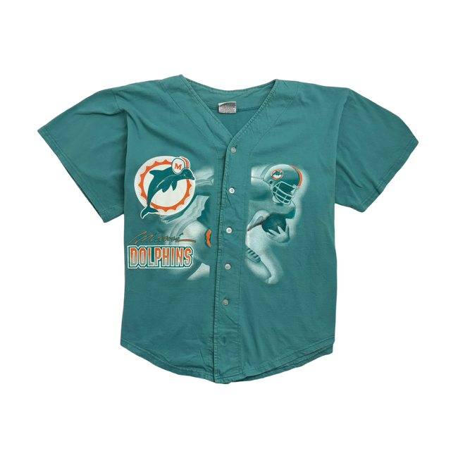 Vintage 90s Miami Dolphins Sports Jersey Aqua