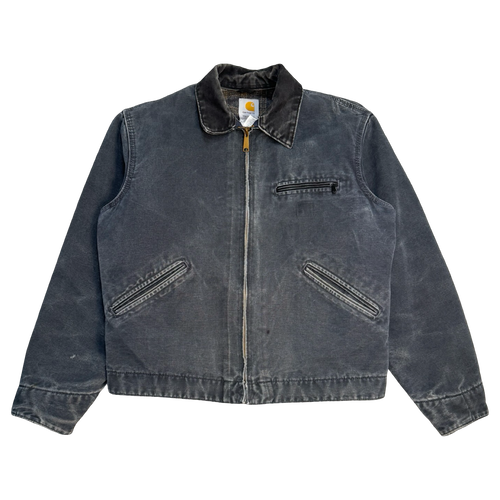 Vintage 2000’s Carhartt Detroit Work Jacket Faded Black | Vintage Clothing Store Canada