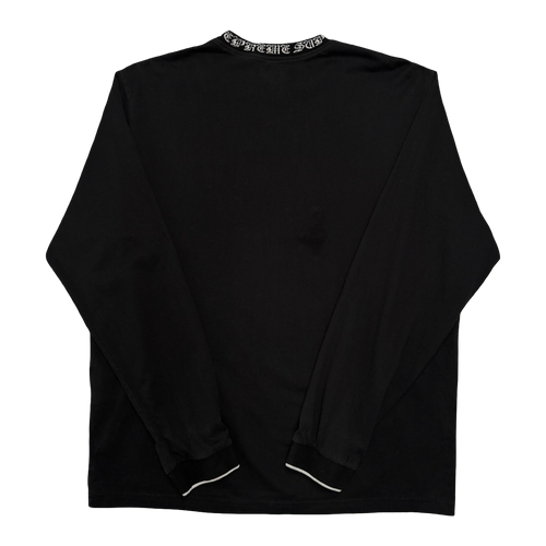 Supreme Old English Collar Logo L/S Tee Black (USED) | Vintage Clothing Store Canada