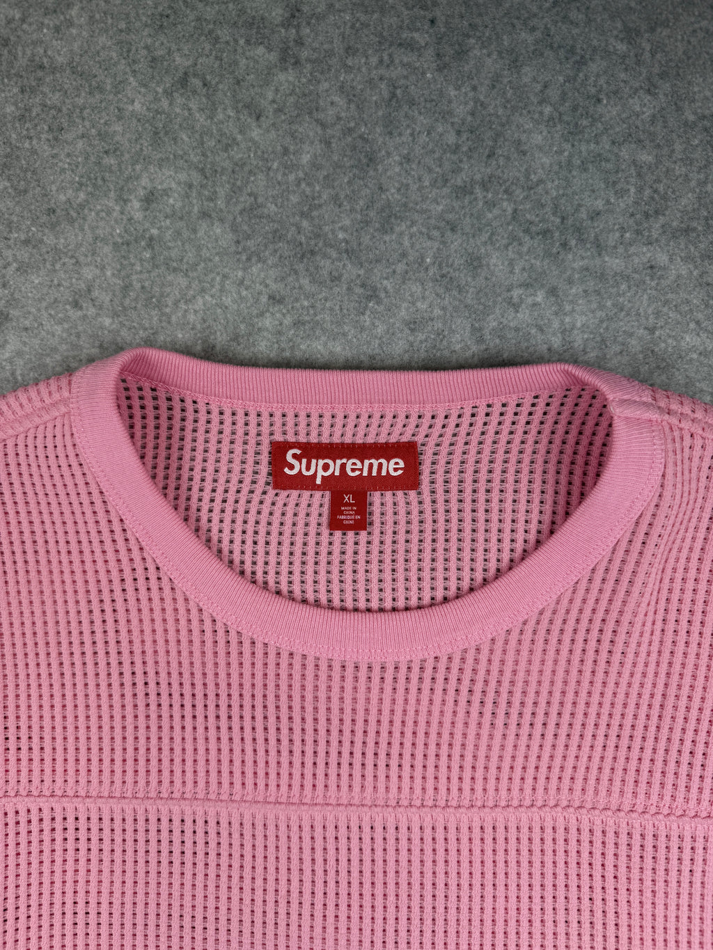 Supreme Polartec Mesh L/S Football Top Pink (USED)