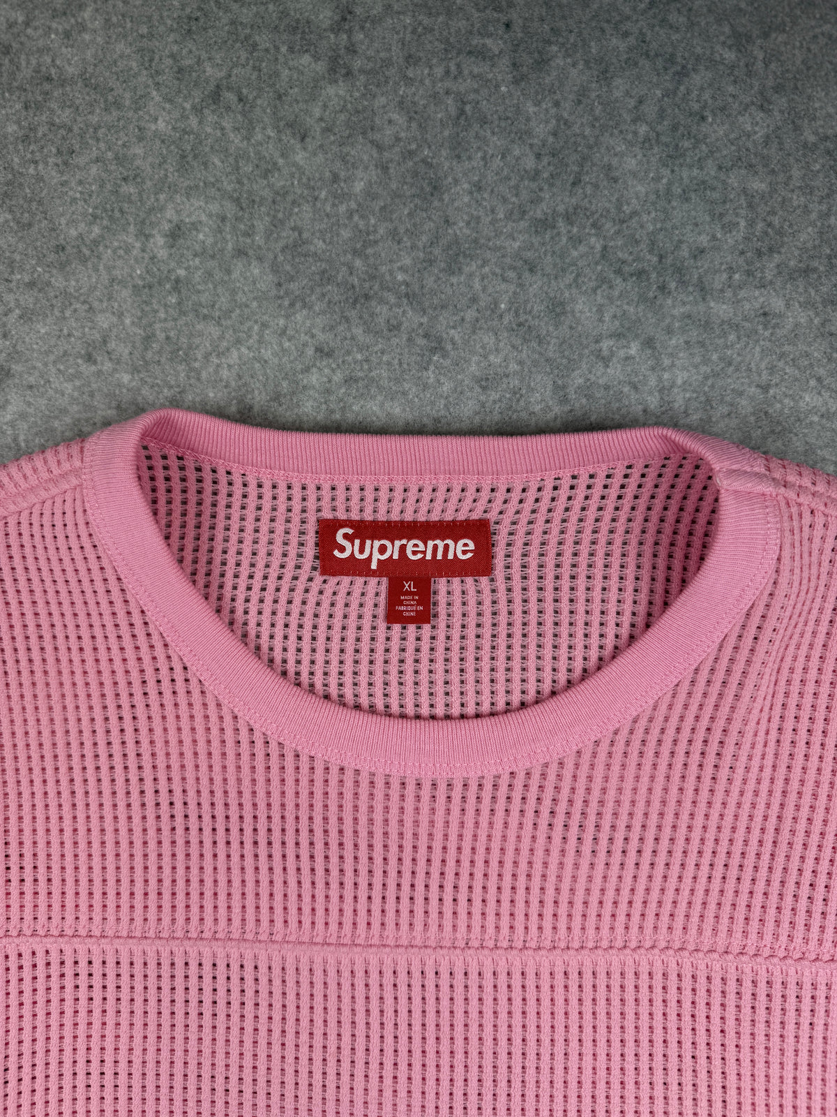 Supreme Polartec Mesh L/S Football Top Pink (USED)
