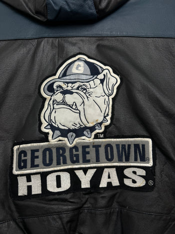 (XL) Vintage Georgetown Hoyas Leather Jacket Black