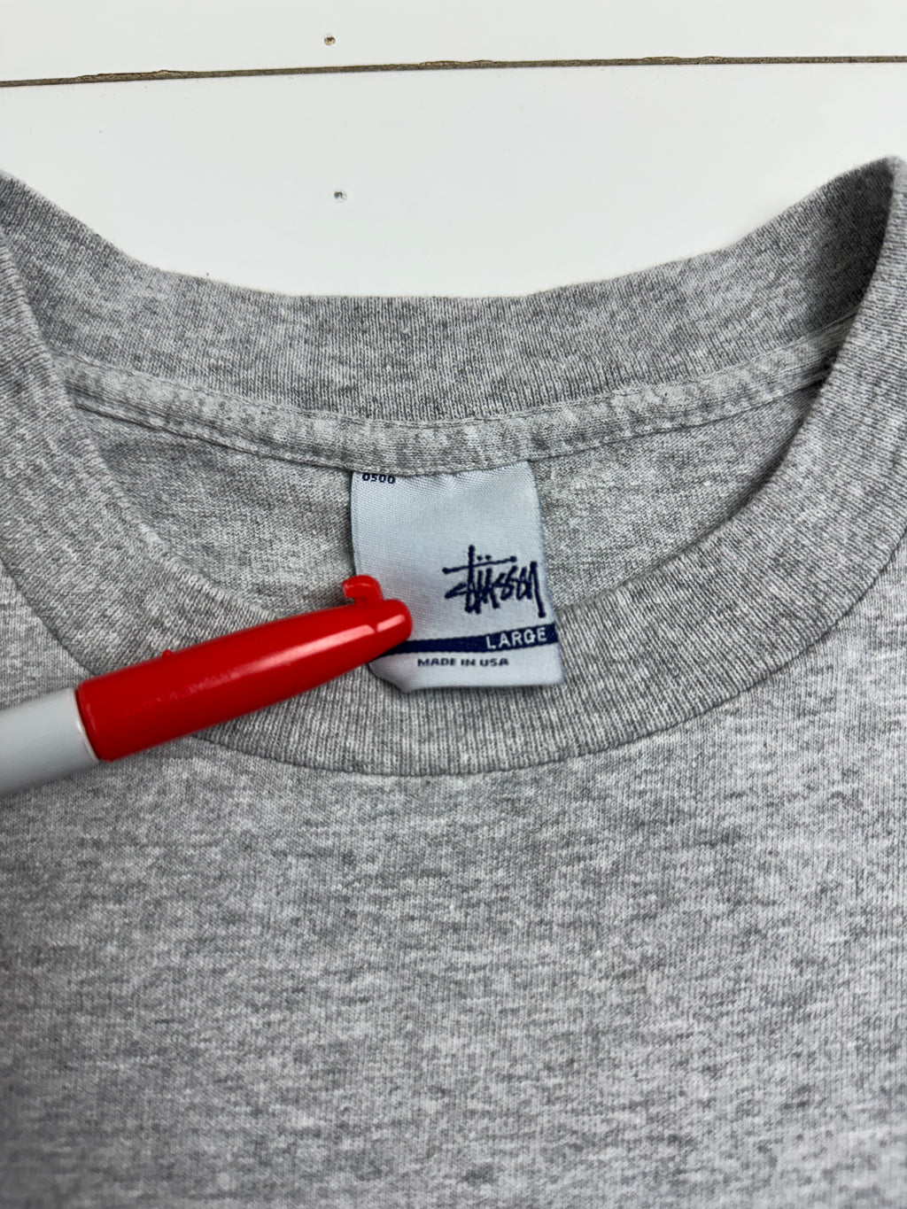 Vintage 90s Stussy Sid Vicious Tee Grey