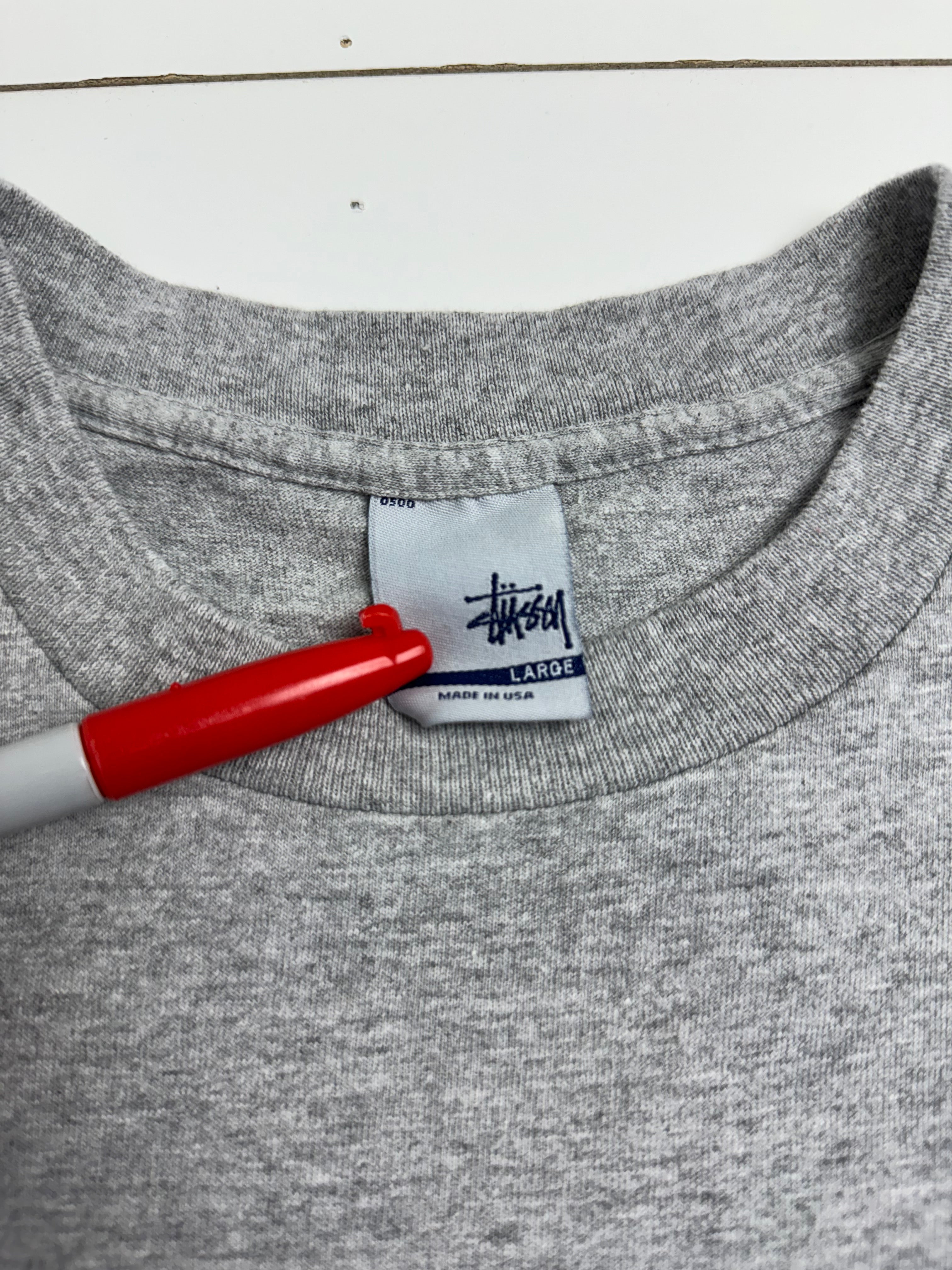 Vintage 90s Stussy Sid Vicious Tee Grey