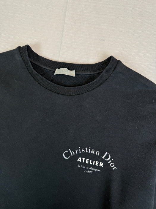 Christian Dior Atelier Logo Sweatshirt Black (USED) | Vitnage Clothing Store Canada