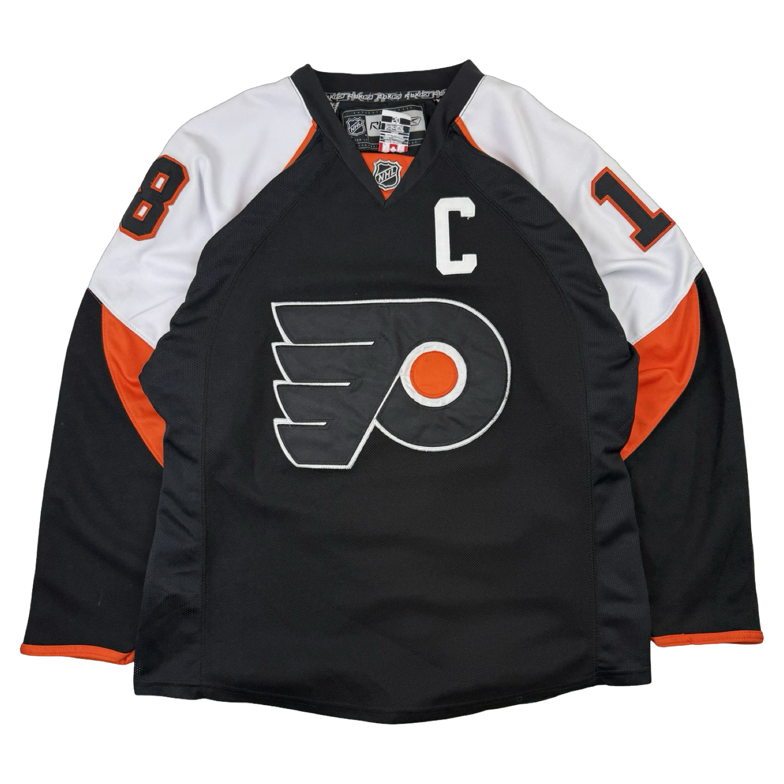 Vintage Philadelphia Flyers Mike Richards Hockey Jersey Black
