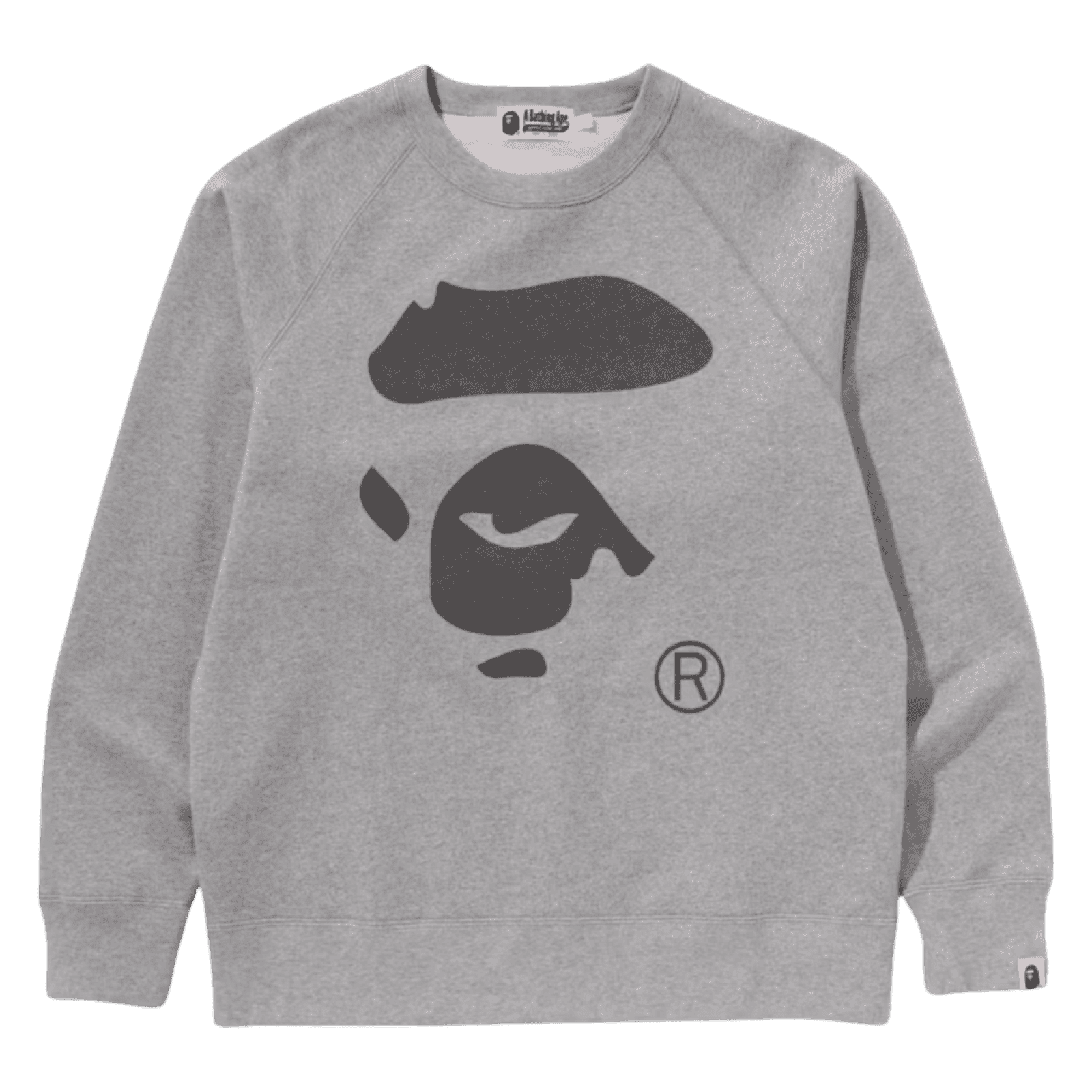 BAPE Ape Face Sweatshirt Grey