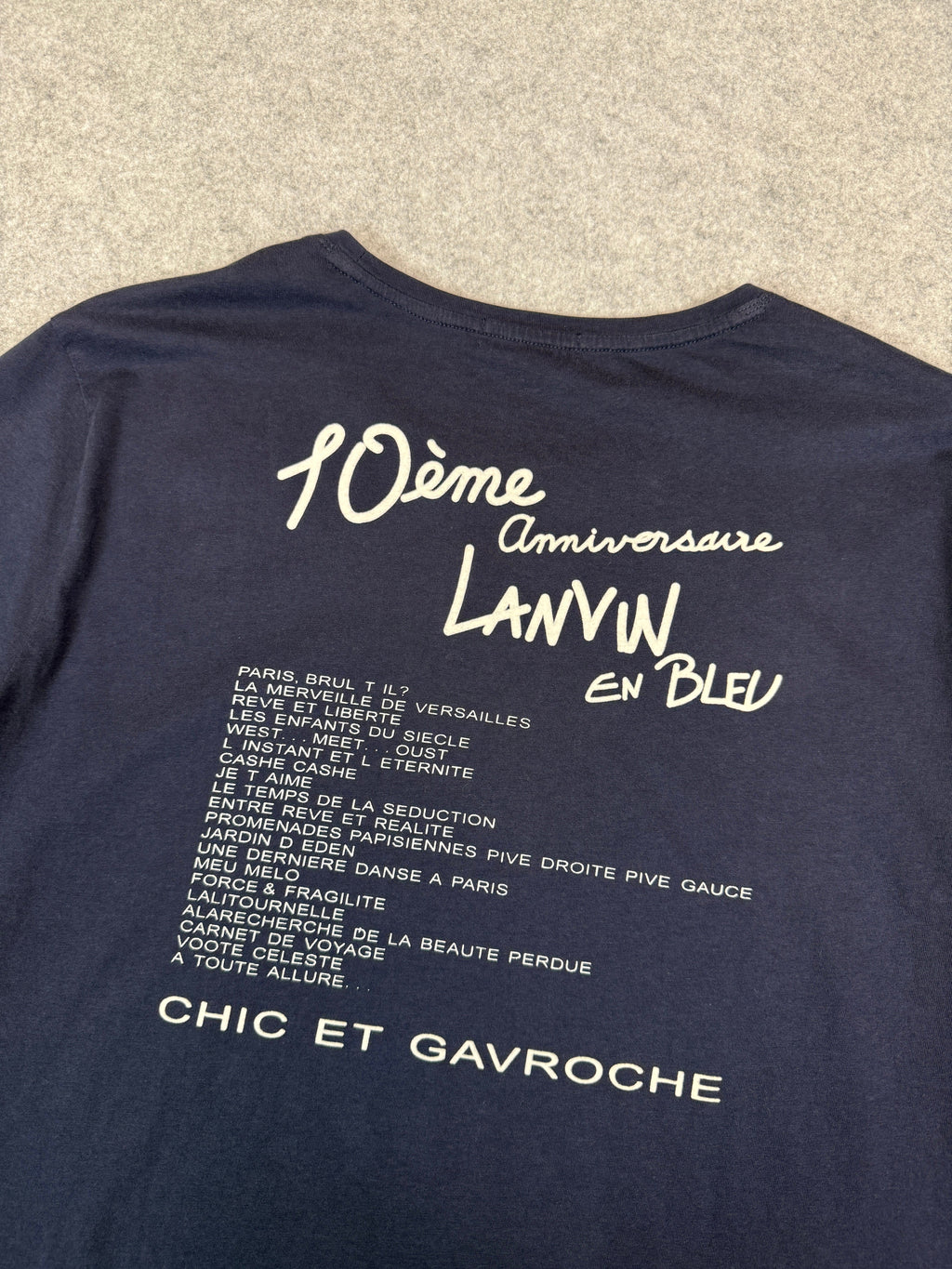 Lanvin en Bleu Tee Navy Blue (USED)