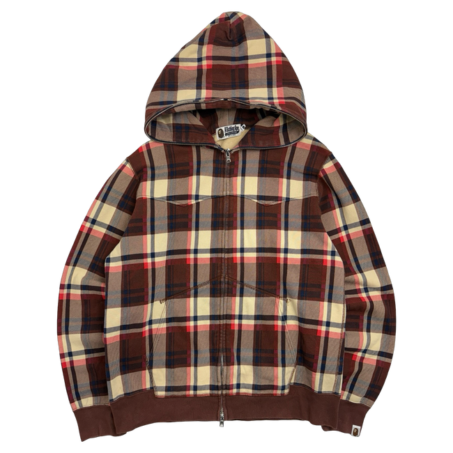 BAPE Love Gene Checkered Full Zip Hoodie (USED)