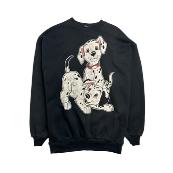 (L) Vintage 90s 101 Dalmatian Promo Sweatshirt Black