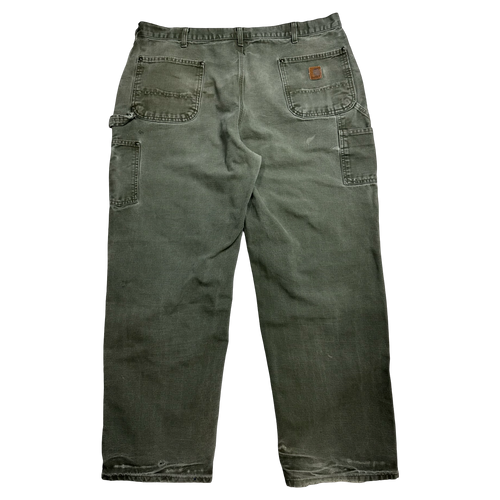 Carhartt Double Knee Carpenter Pants Green | Vintage Clothing Store Canada
