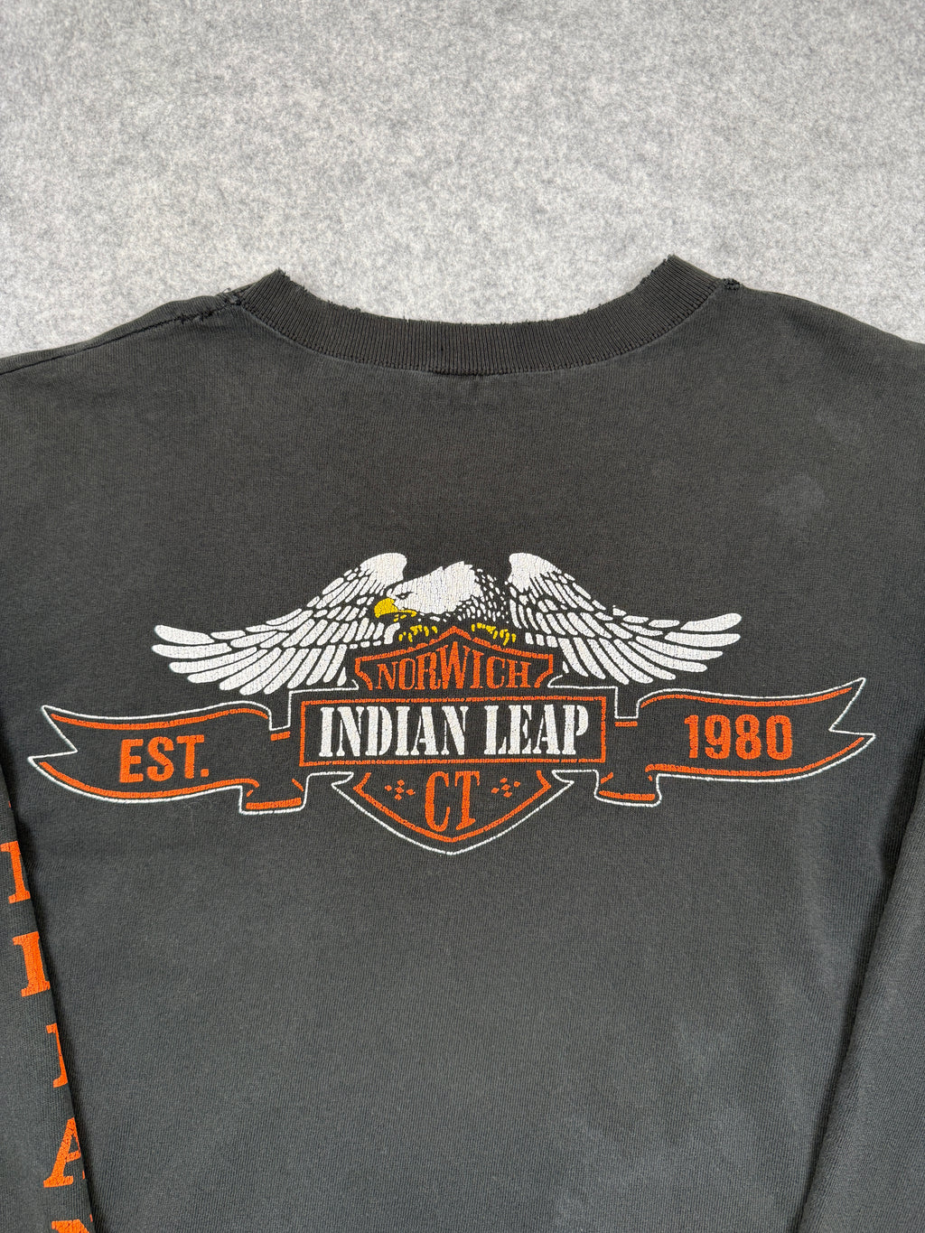 Vintage Norwich Indian Leap L/S Tee Black