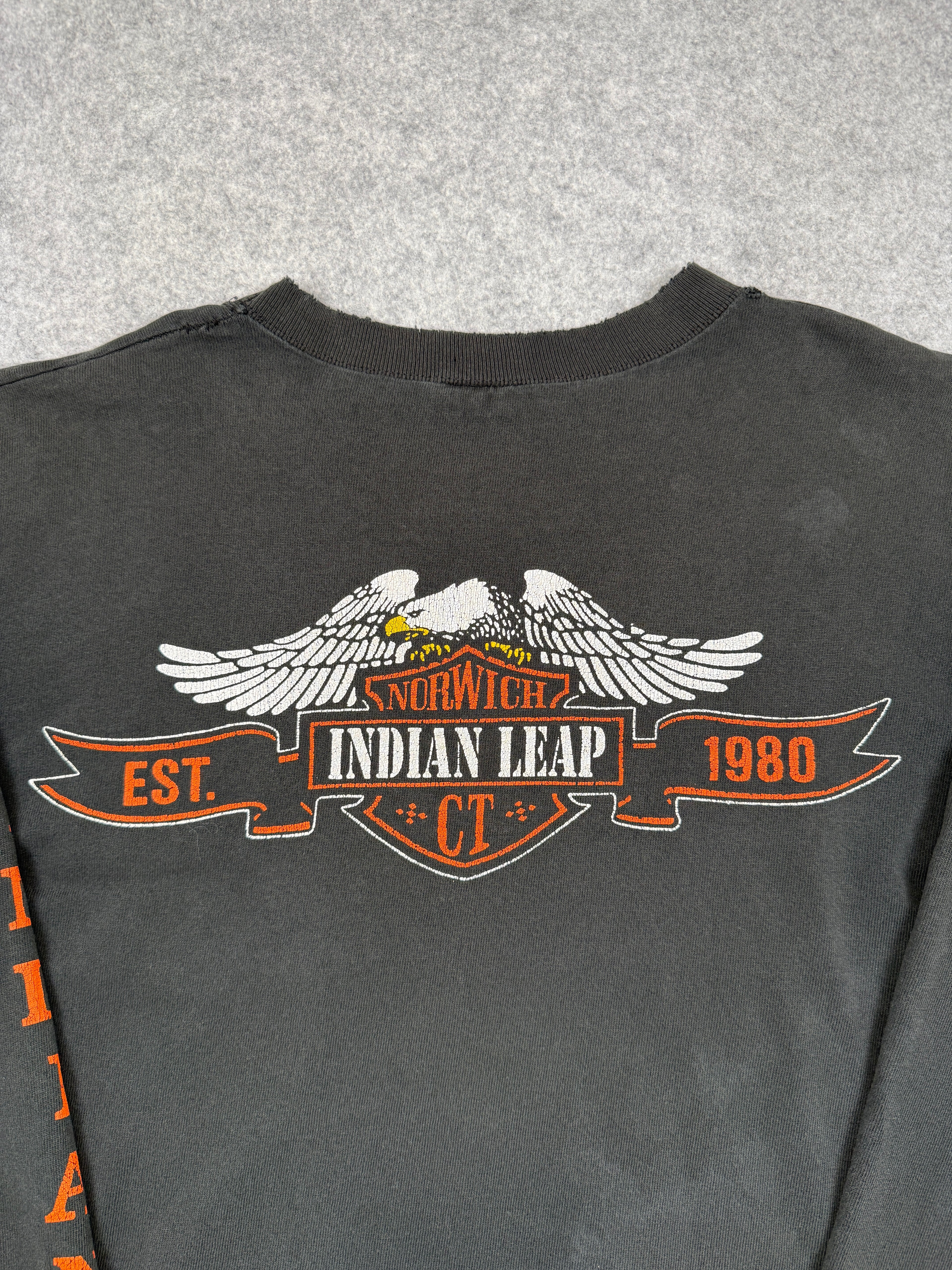 Vintage Norwich Indian Leap L/S Tee Black