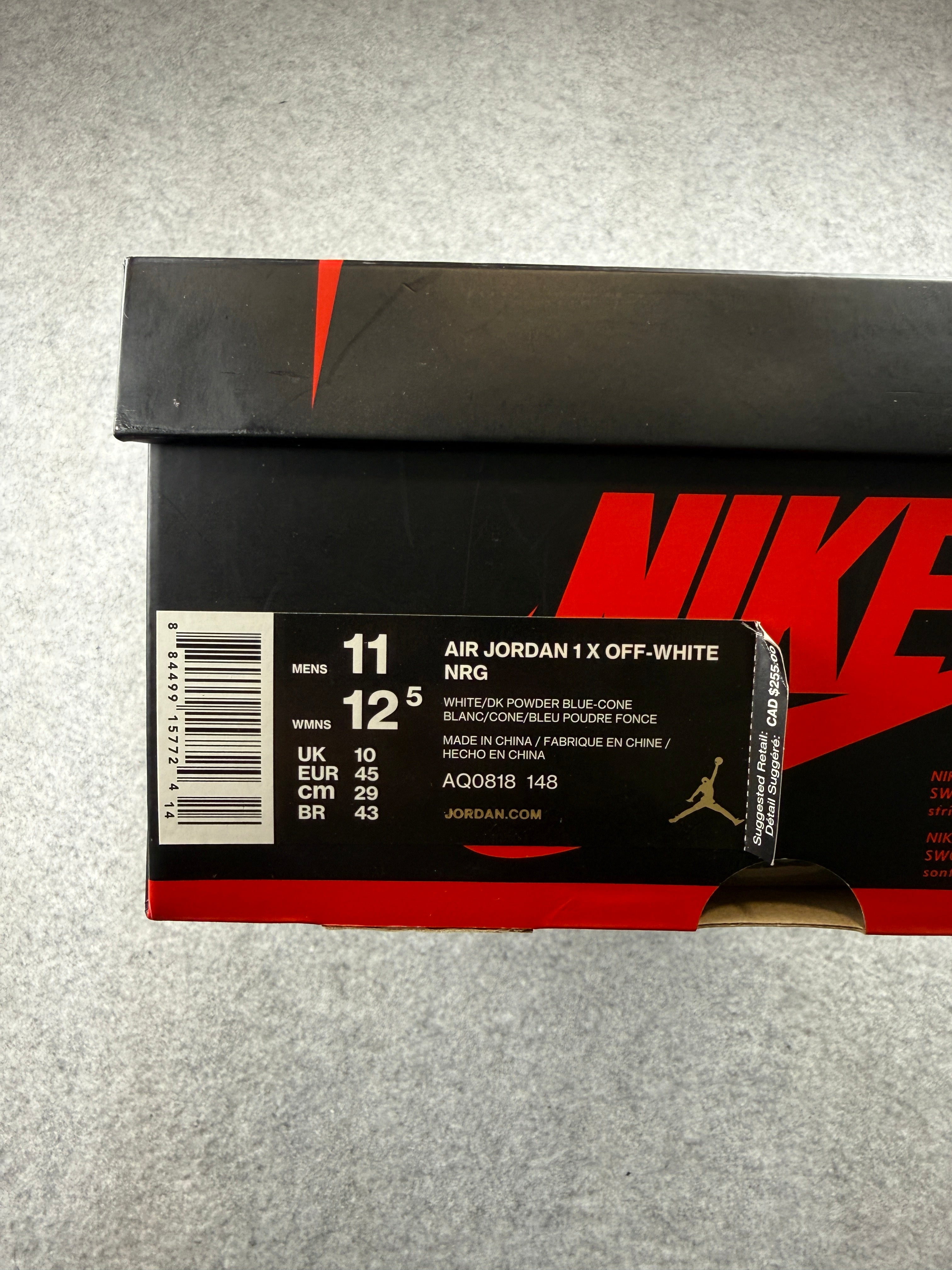 Air Jordan 1 High Retro x Off-White University Blue (USED)
