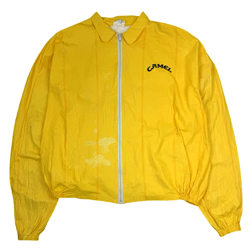 Vintage 90s Camel Light Jacket Yellow | Vintage Clothing Store Canada